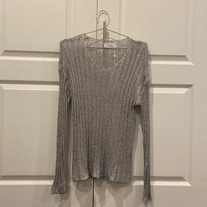 sparkly ribbed knit top ✨